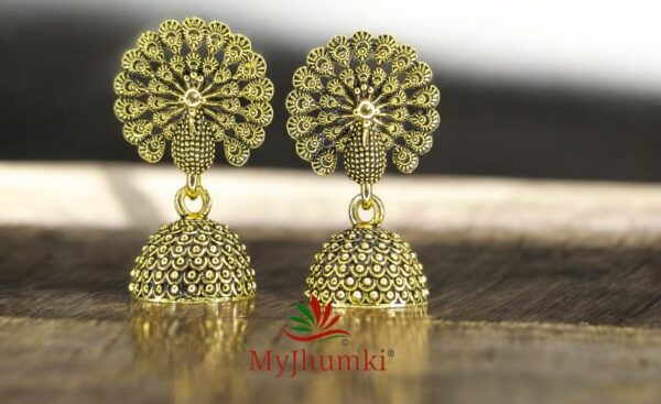 Oxidised Jhumka Earring For Women